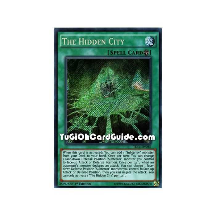 The Hidden City (Secret Rare) – The Dark Illusion | Carta YUGIOH en México