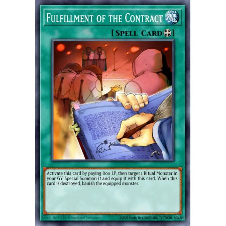 Fulfillment of the Contract (Common)