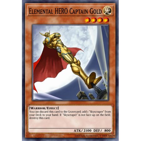 Elemental HERO Captain Gold (Gold Rare)