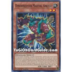 Dinowrestler Martial Ankylo (Common) – Rising Rampage | Carta YUGIOH en México