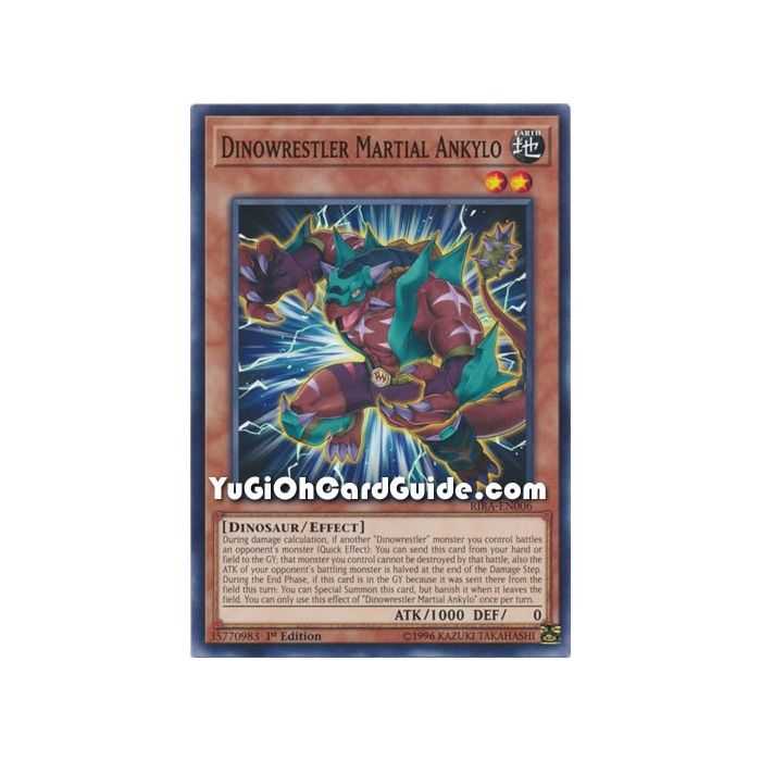 Dinowrestler Martial Ankylo (Common) – Rising Rampage | Carta YUGIOH en México