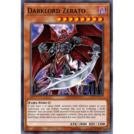 Darklord Zerato (Gold Rare)