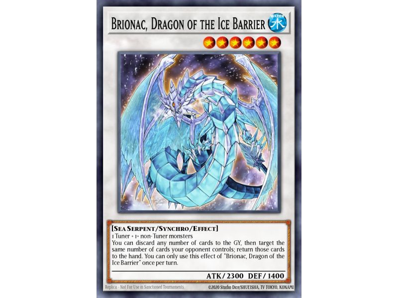 Brionac, Dragon of the Ice Barrier (Gold Rare)