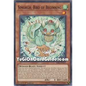 Simorgh, Bird of Beginning (Common) – Rising Rampage | Carta YUGIOH en México