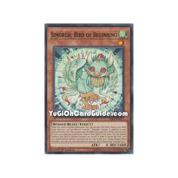 Simorgh, Bird of Beginning (Common) – Rising Rampage | Carta YUGIOH en México