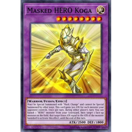 Masked HERO Koga (Super Rare)