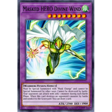 Masked HERO Divine Wind (Super Rare)