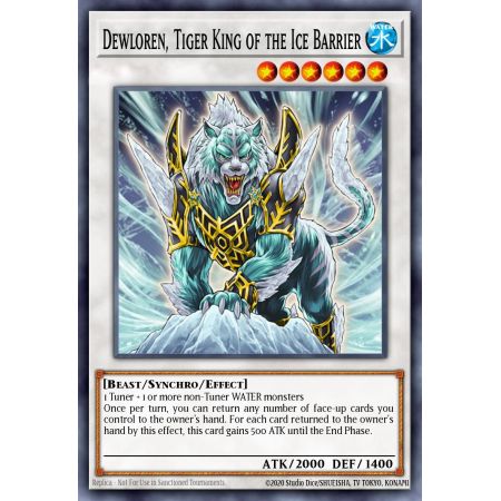 Dewloren, Tiger King of the Ice Barrier (Secret Rare)