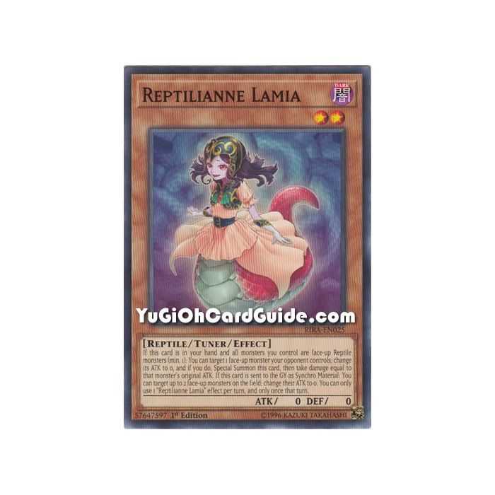 Reptilianne Lamia (Common) – Rising Rampage | Carta YUGIOH en México