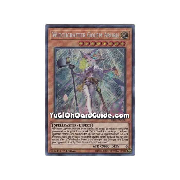 Witchcrafter Golem Aruru (Secret Rare) – Rising Rampage | Carta YUGIOH en México