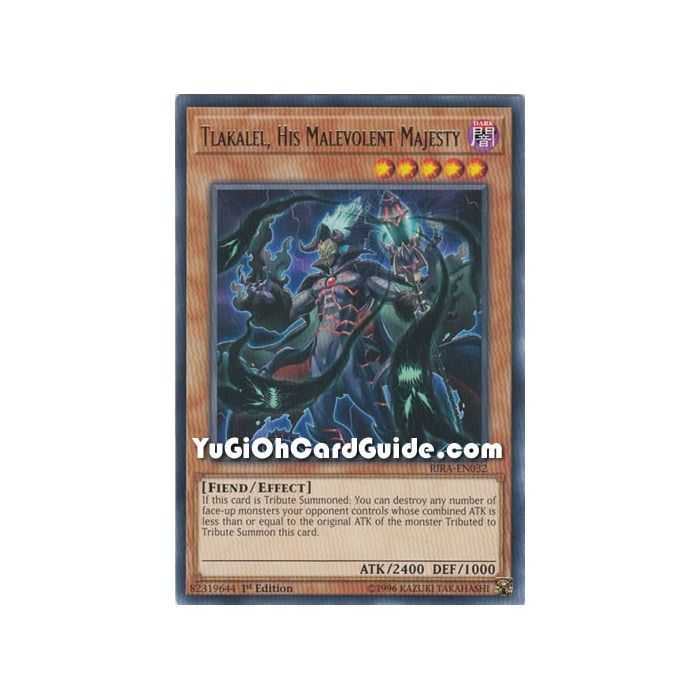 Tlakalel, His Malevolent Majesty (Rare) – Rising Rampage | Carta YUGIOH en México