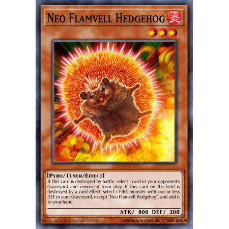 Neo Flamvell Hedgehog (Super Rare)