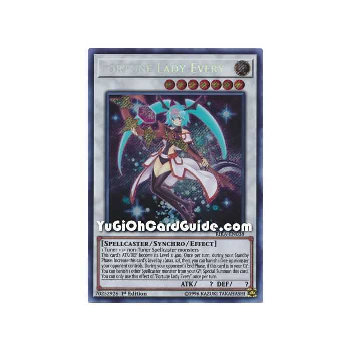 Fortune Lady Every (Secret Rare) – Rising Rampage | Carta YUGIOH en México