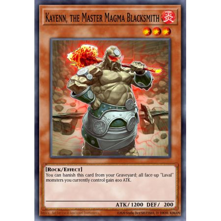 Kayenn, the Master Magma Blacksmith (Super Rare)