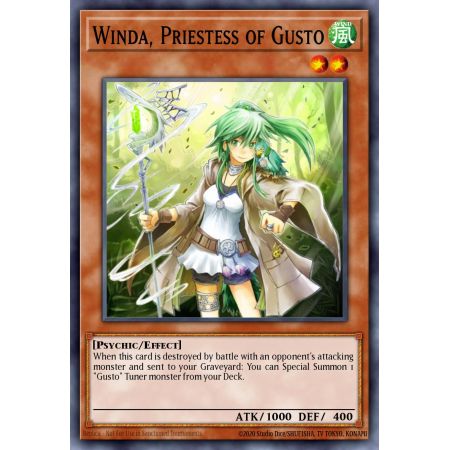 Winda, Priestess of Gusto (Super Rare)