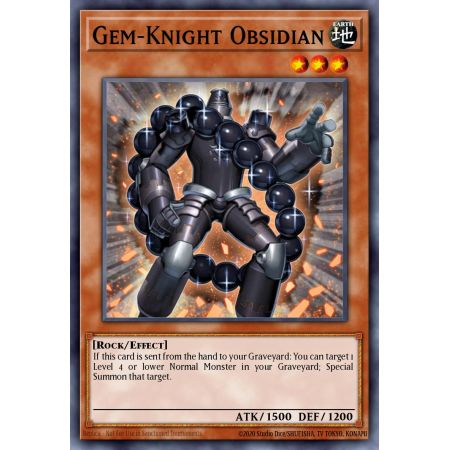 Gem-Knight Obsidian (Super Rare)