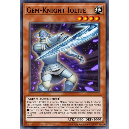 Gem-Knight Iolite (Super Rare)