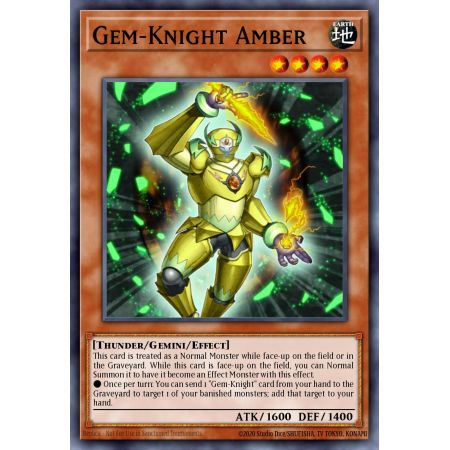 Gem-Knight Amber (Super Rare)