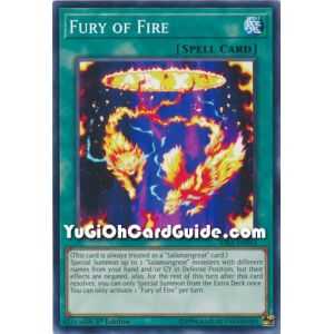 Fury of Fire (Common) – Rising Rampage | Carta YUGIOH en México