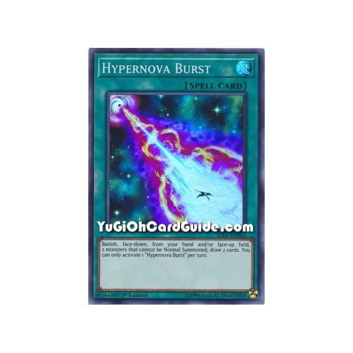 Hypernova Burst (Super Rare) – Rising Rampage | Carta YUGIOH en México