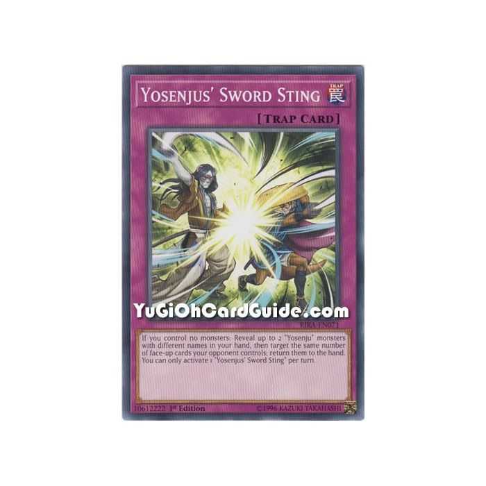 Yosenjus' Sword Sting (Common) – Rising Rampage | Carta YUGIOH en México