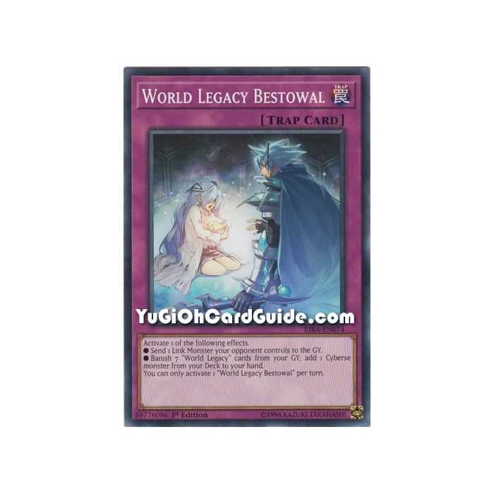 World Legacy Bestowal (Common) – Rising Rampage | Carta YUGIOH en México