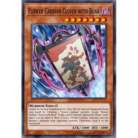 Flower Cardian Clover with Boar (Common)