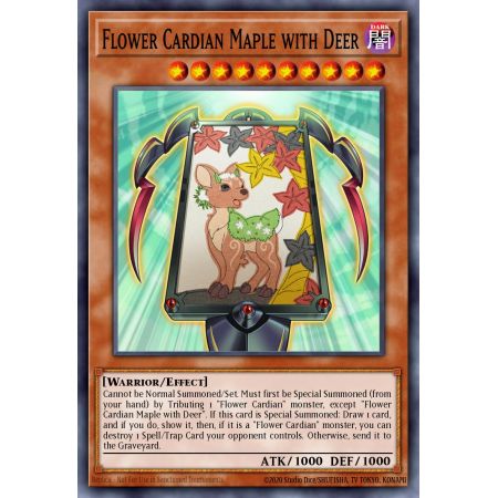 Flower Cardian Maple with Deer (Common)