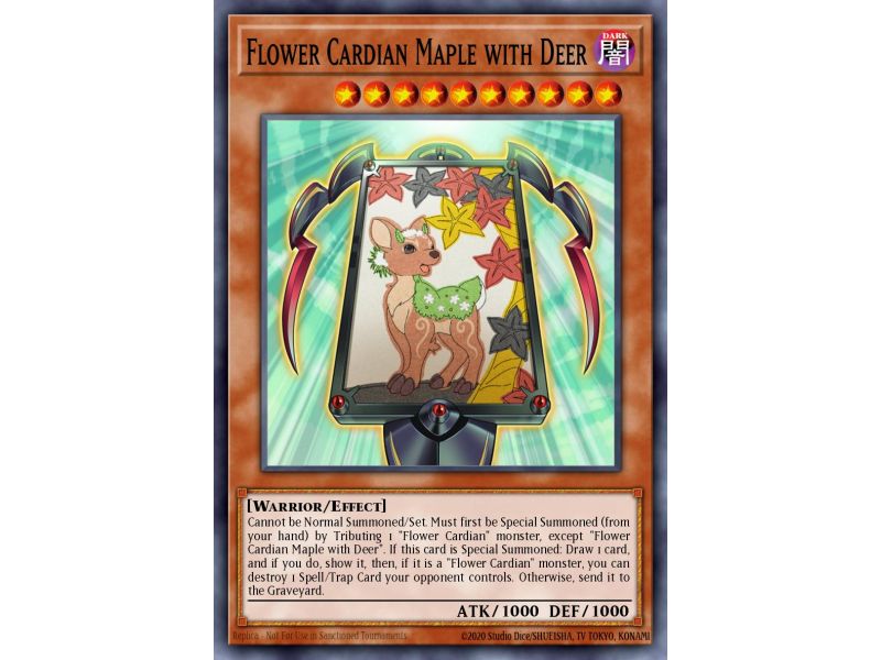 Flower Cardian Maple with Deer (Common)