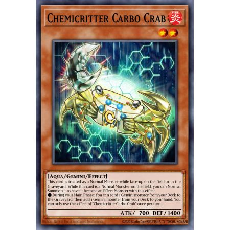 Chemicritter Carbo Crab (Common)