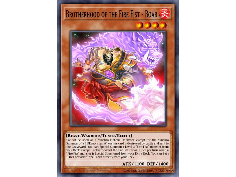 Brotherhood of the Fire Fist - Boar (Rare)