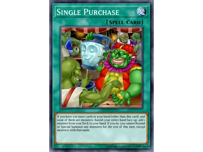 Single Purchase (Short Print)