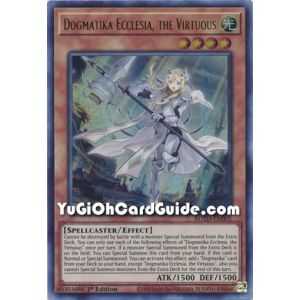 Dogmatika Ecclesia, the Virtuous (Ultra Rare) – Rise of the Duelist | Carta YUGIOH en México