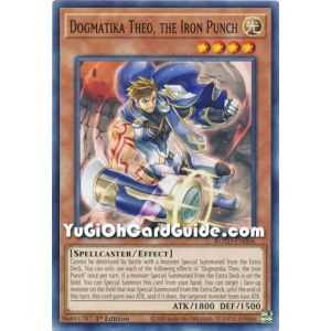 Dogmatika Theo, the Iron Punch (Common) – Rise of the Duelist | Carta YUGIOH en México