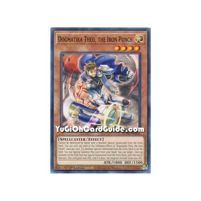 Dogmatika Theo, the Iron Punch (Common) – Rise of the Duelist | Carta YUGIOH en México