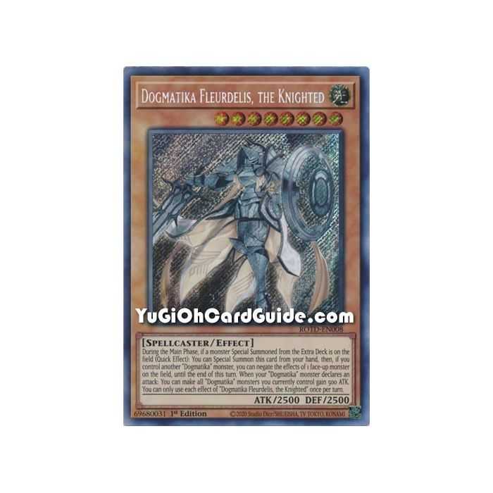 Dogmatika Fleurdelis, the Knighted (Secret Rare) – Rise of the Duelist | Carta YUGIOH en México
