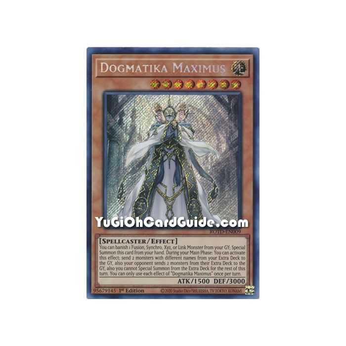 Dogmatika Maximus (Secret Rare) – Rise of the Duelist | Carta YUGIOH en México