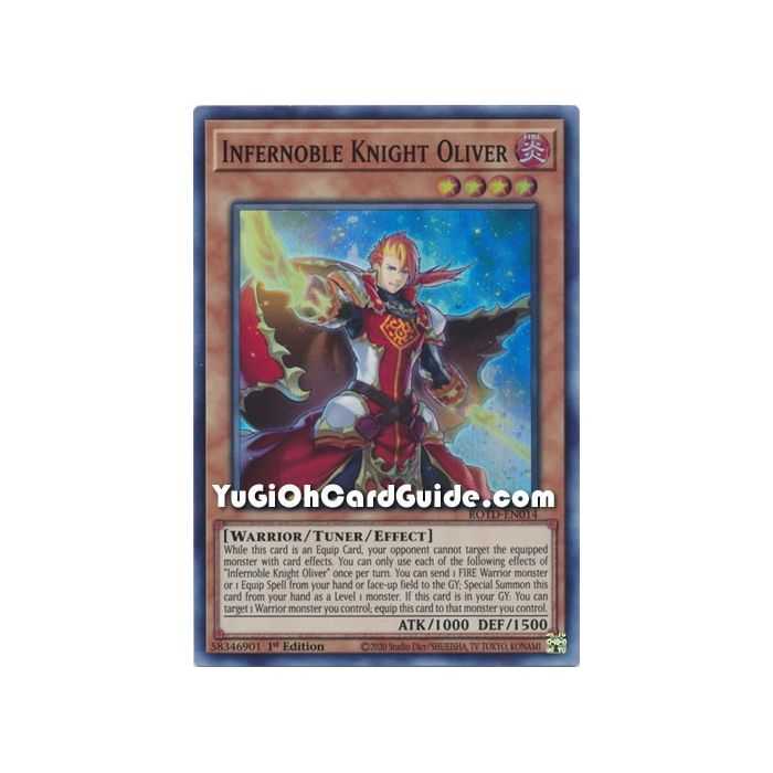 Infernoble Knight Oliver (Super Rare) – Rise of the Duelist | Carta YUGIOH en México