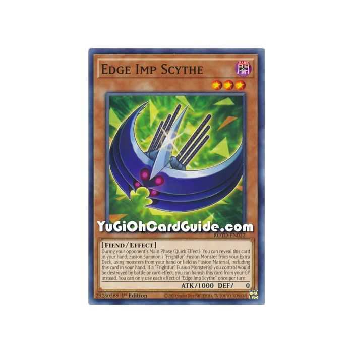 Edge Imp Scythe (Common) – Rise of the Duelist | Carta YUGIOH en México