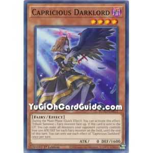 Capricious Darklord (Common) – Rise of the Duelist | Carta YUGIOH en México
