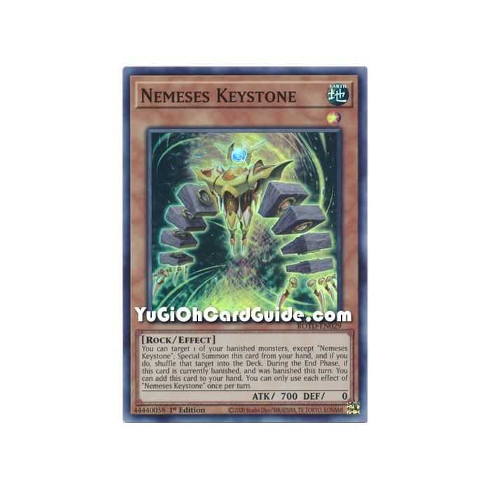 Nemeses Keystone (Super  Rare) – Rise of the Duelist | Carta YUGIOH en México