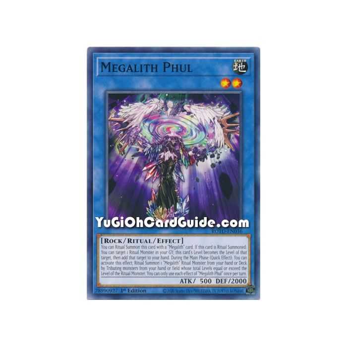 Megalith Phul (Common) – Rise of the Duelist | Carta YUGIOH en México