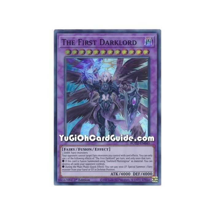 The First Darklord (Super Rare) – Rise of the Duelist | Carta YUGIOH en México