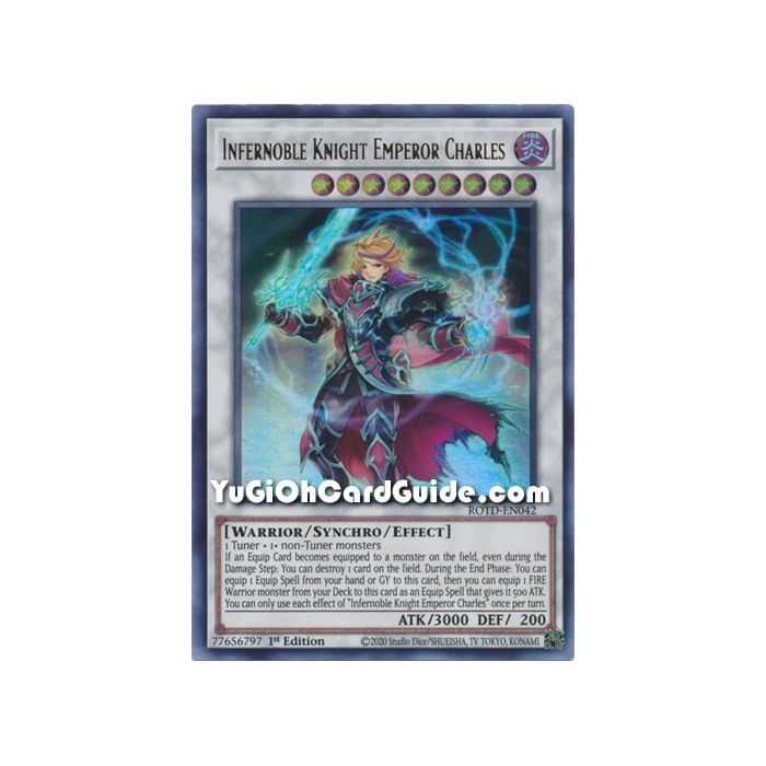 Infernoble Knight Emperor Charles (Ultra Rare) – Rise of the Duelist | Carta YUGIOH en México