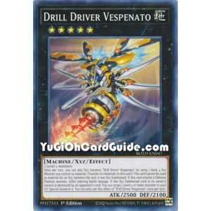 Drill Driver Vespenato (Common) – Rise of the Duelist | Carta YUGIOH en México