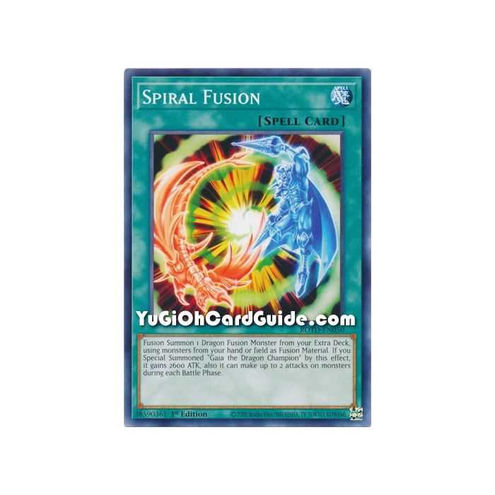 Spiral Fusion (Common) – Rise of the Duelist | Carta YUGIOH en México
