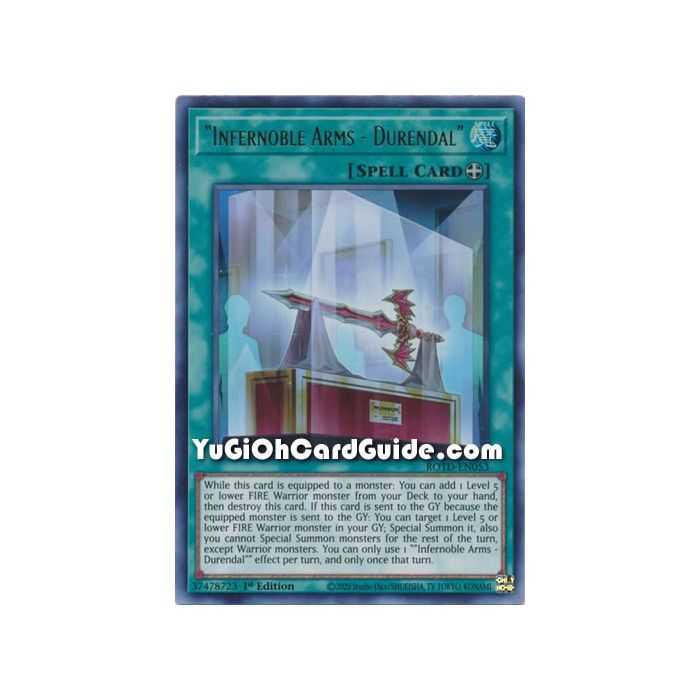 "Infernoble Arms - Durendal" (Ultra Rare) – Rise of the Duelist | Carta YUGIOH en México