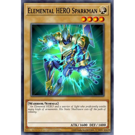 Elemental HERO Sparkman (Secret Rare)