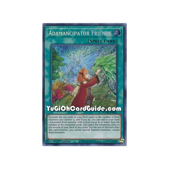 Adamancipator Friends (Secret Rare) – Rise of the Duelist | Carta YUGIOH en México