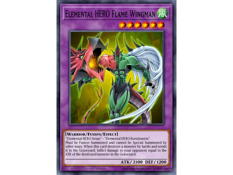 Elemental HERO Flame Wingman (Secret Rare)